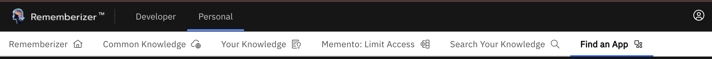 Navigation bar browsing App Directory page