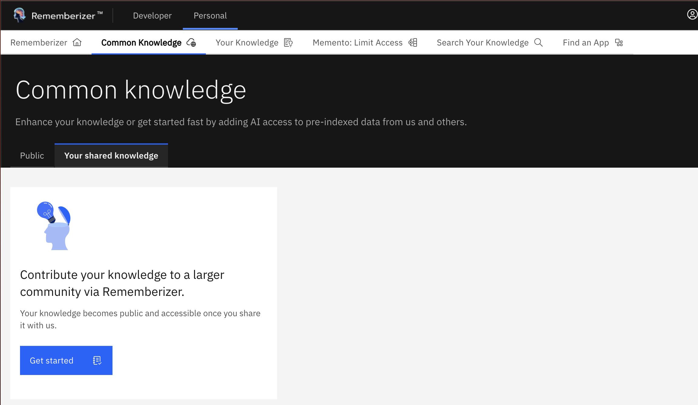 common knowledge page