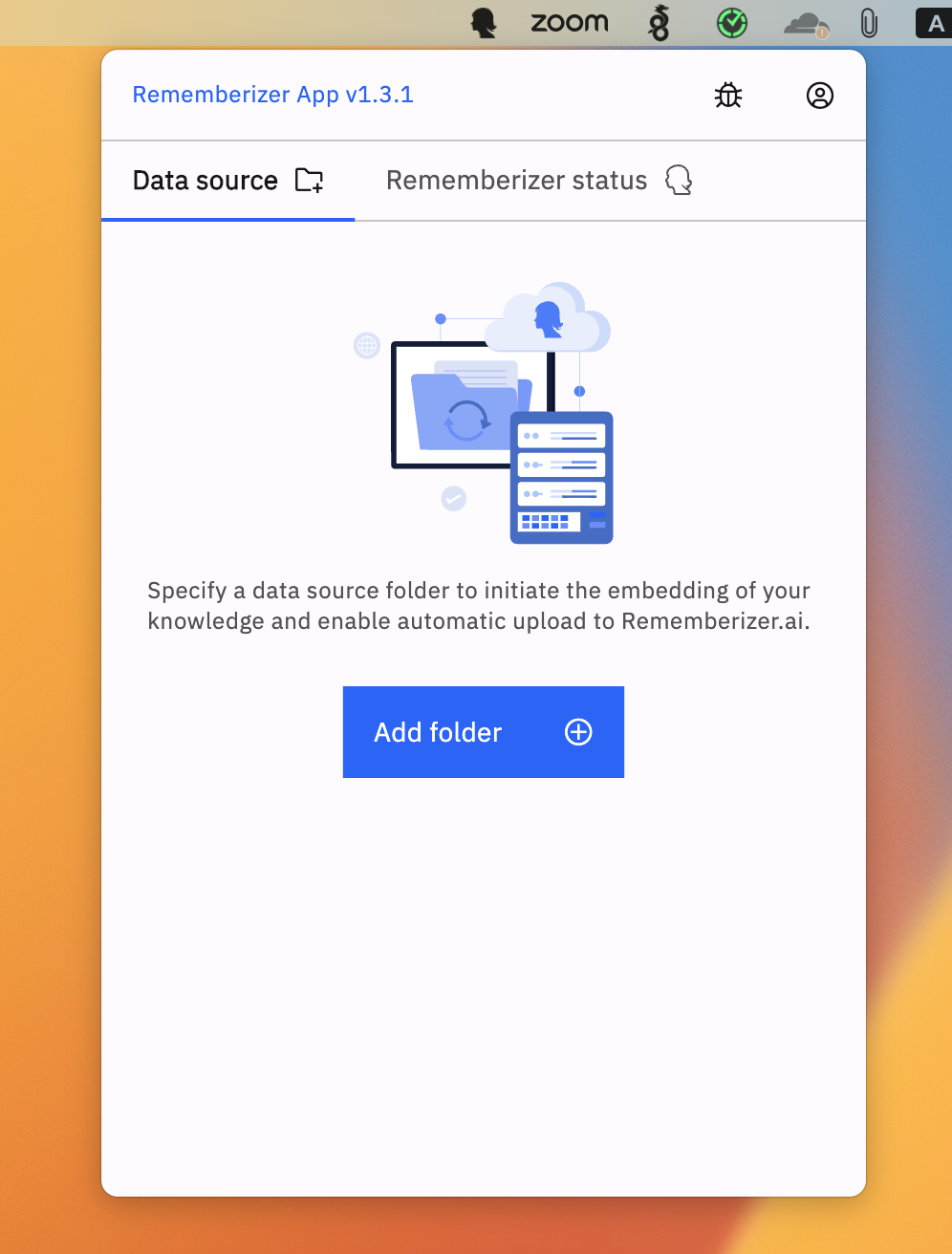 Adding a folder to Rememberizer