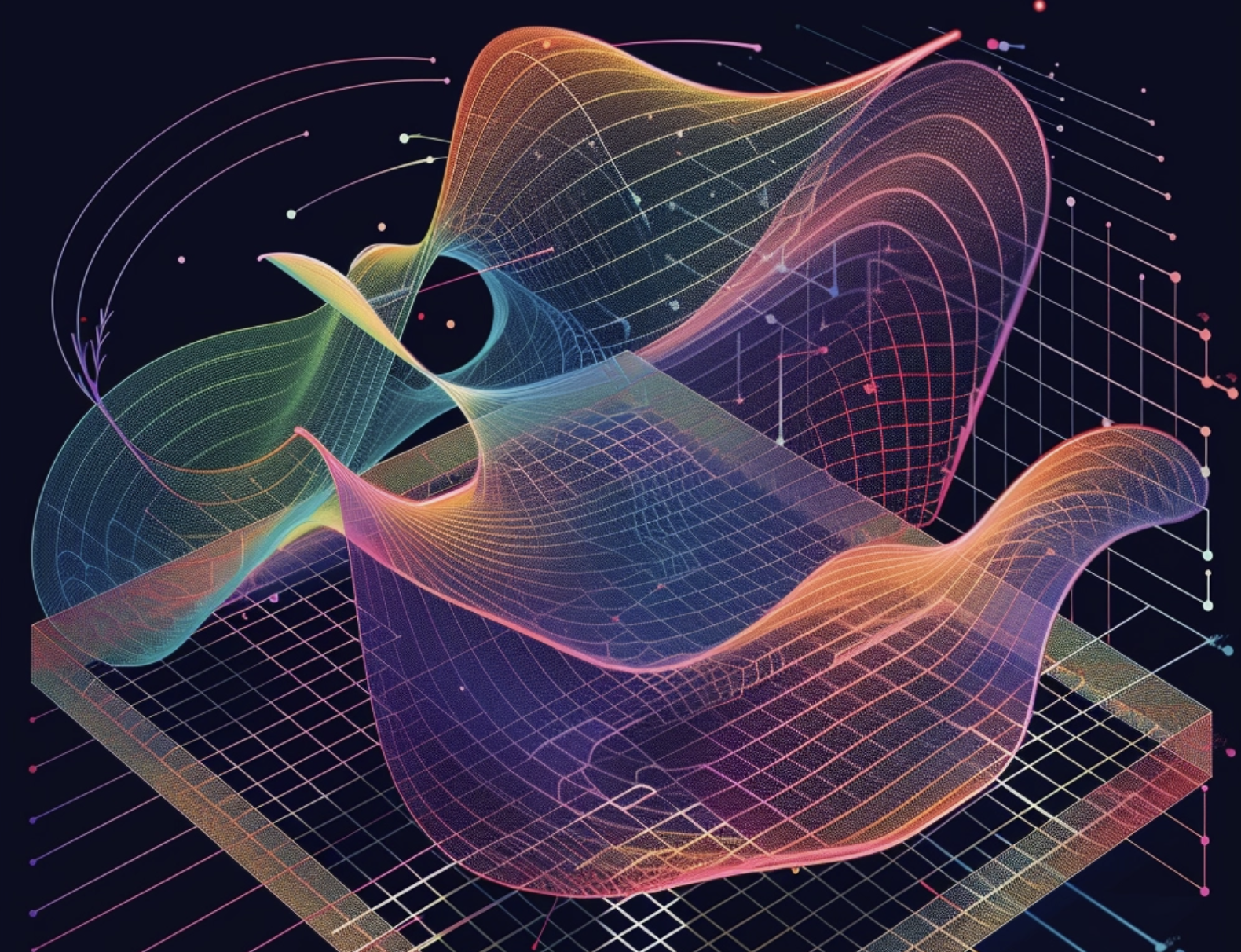 A multidimensional vector space visualization