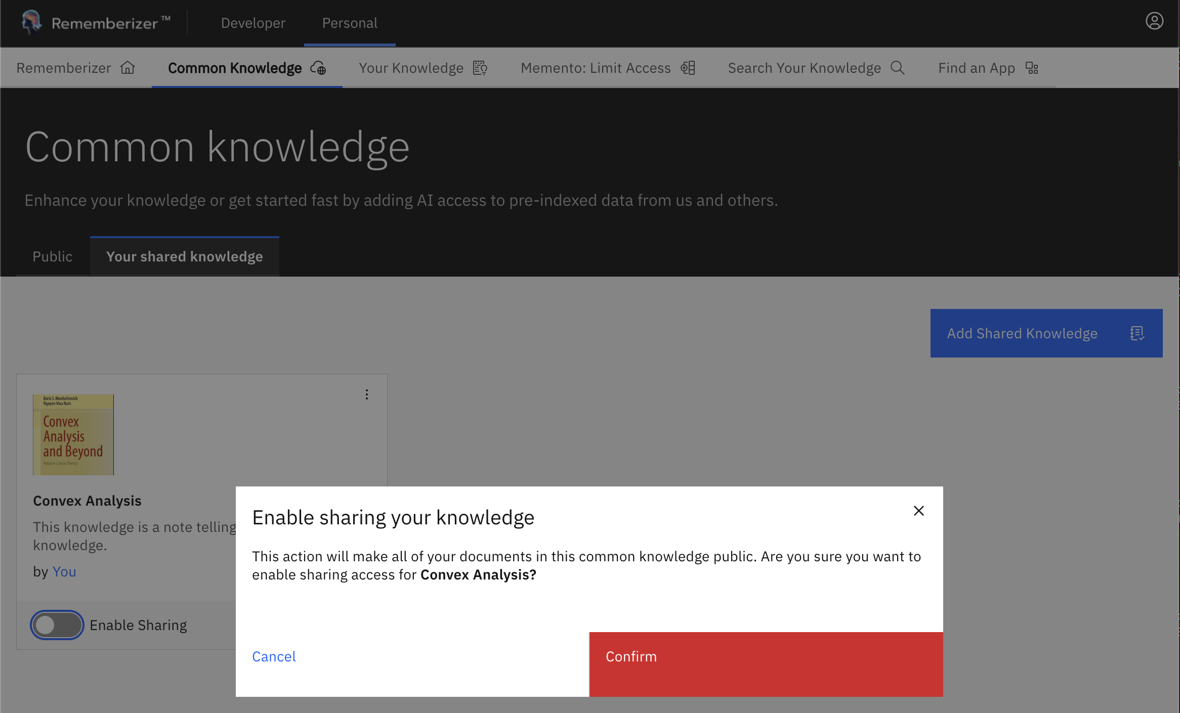 common knowledge sharing