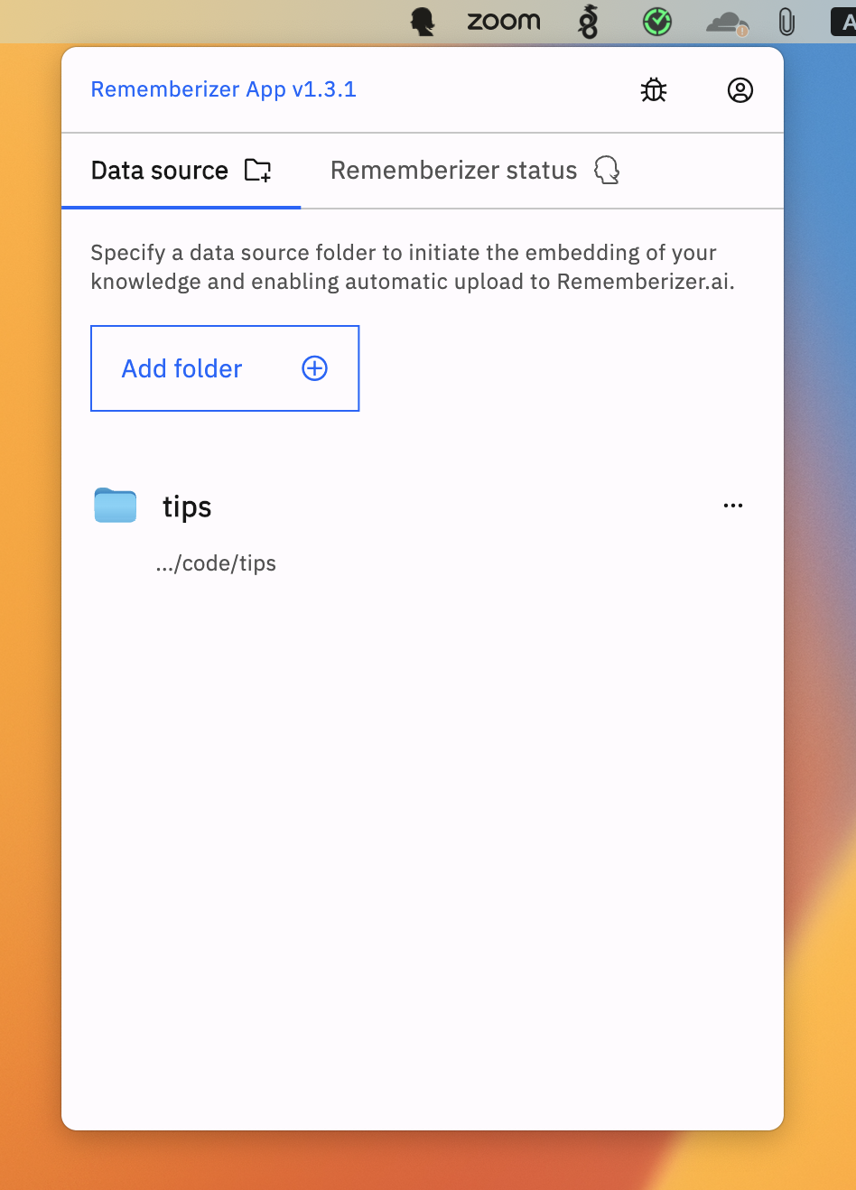 Folder selection dialog
