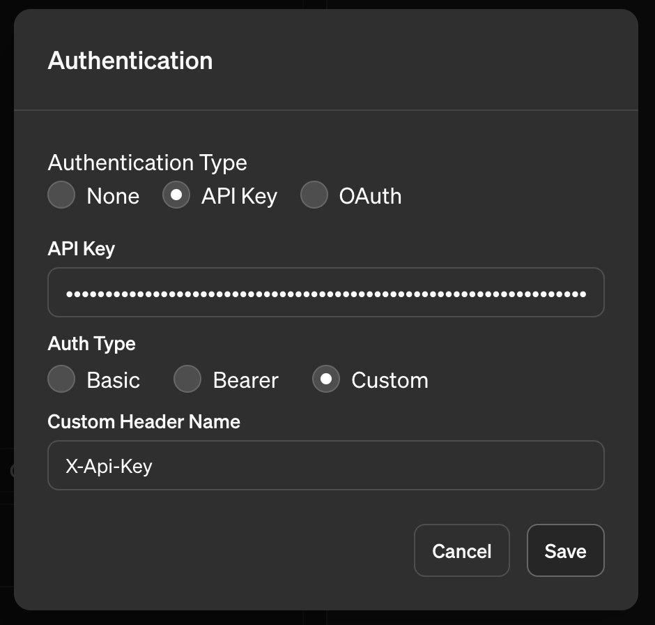 gpt app using api key